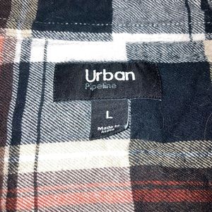 Urban Pipleline Large W/M oversized plaid flannel